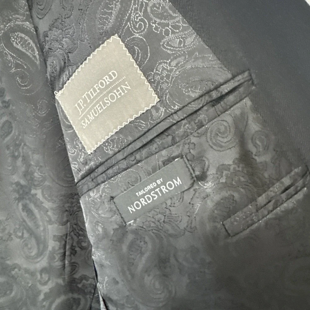 JP Tilford Samuelsohn 100% Pure Cashmere Blazer Men 42 L Lanificio di Pray Italy
